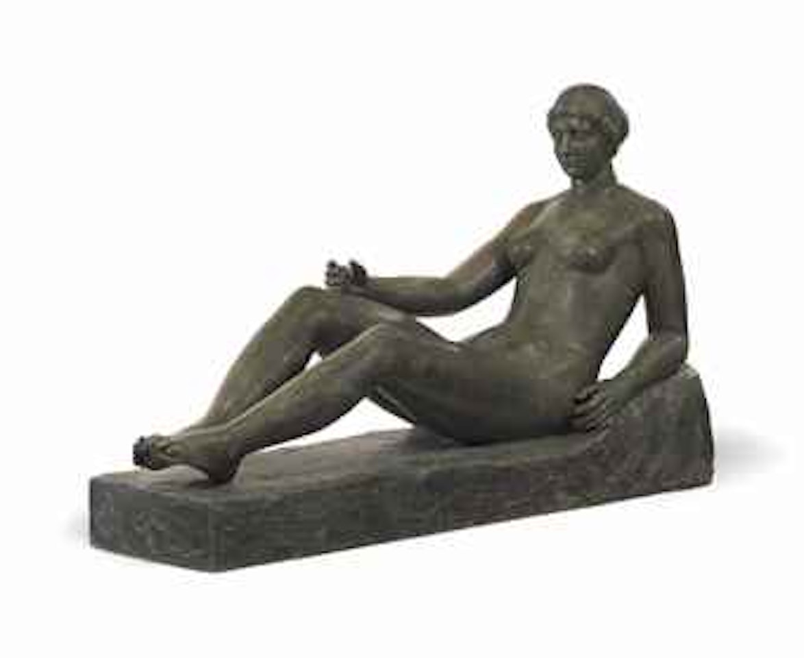 Baigneuse allongée (Premier état pour le monument à Port-Vendres) by Aristide Maillol