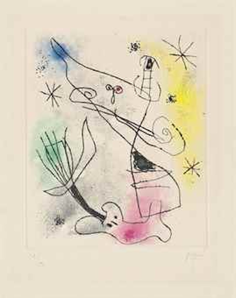 Untitled, from: Feuilles Éparses by Joan Miró