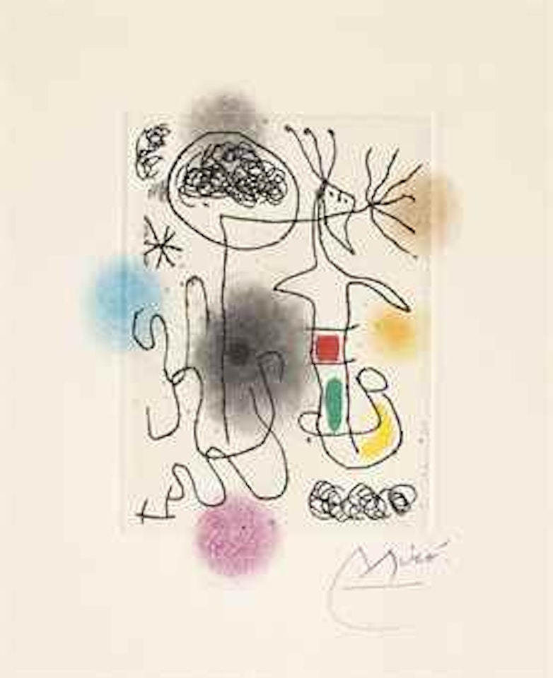 Midi le Trèfle Blanc by Joan Miró