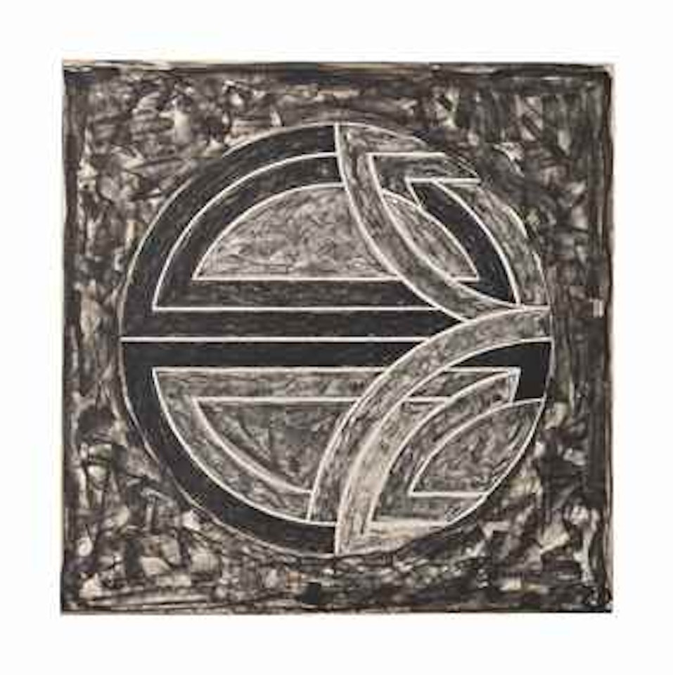 Sinjerli Variation Squared with Black Ground by Frank Stella