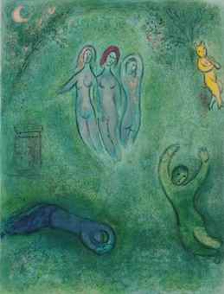 Le Songe de Daphnis et les Nymphes, from: Daphnis et Chloé by Marc Chagall