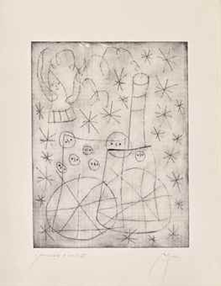 Two plates, from: Noel au Chemin de Fer by Joan Miró