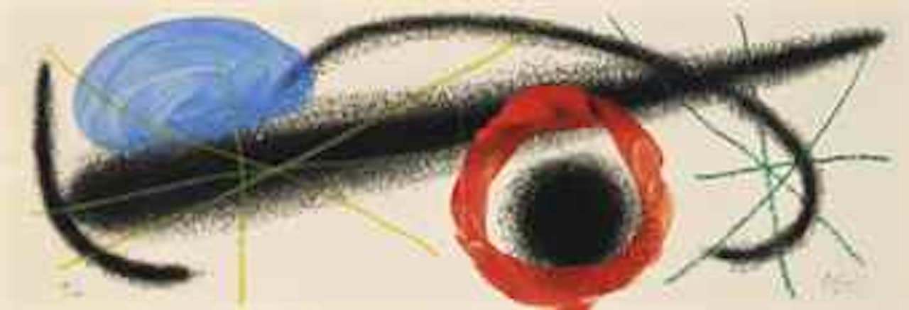 One plate, from: Nous avons by Joan Miró