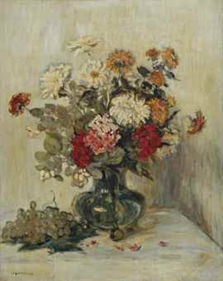Fleurs et raisins by Jean Francois Raffaelli