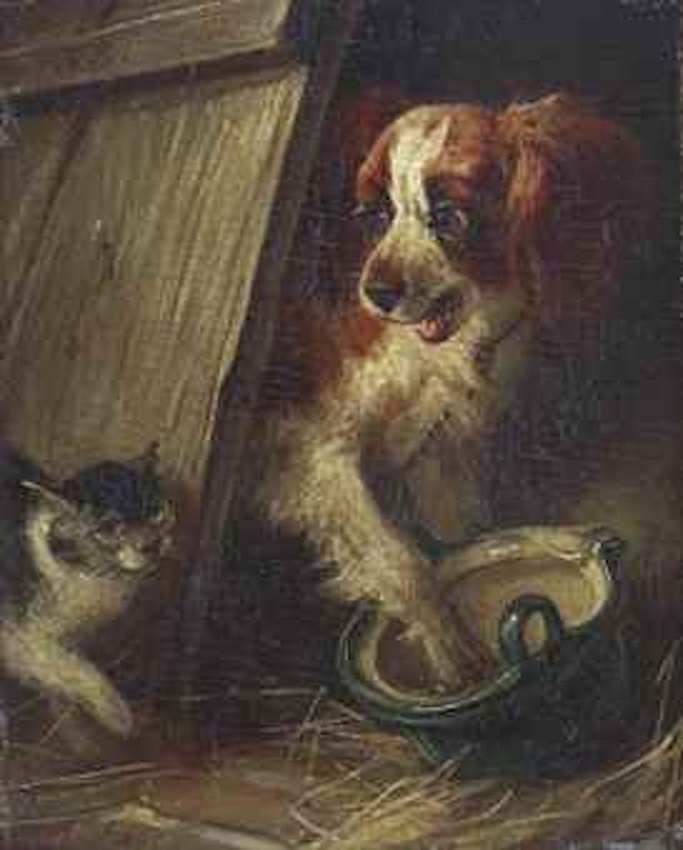 The empty pot by Henriette Ronner-Knip