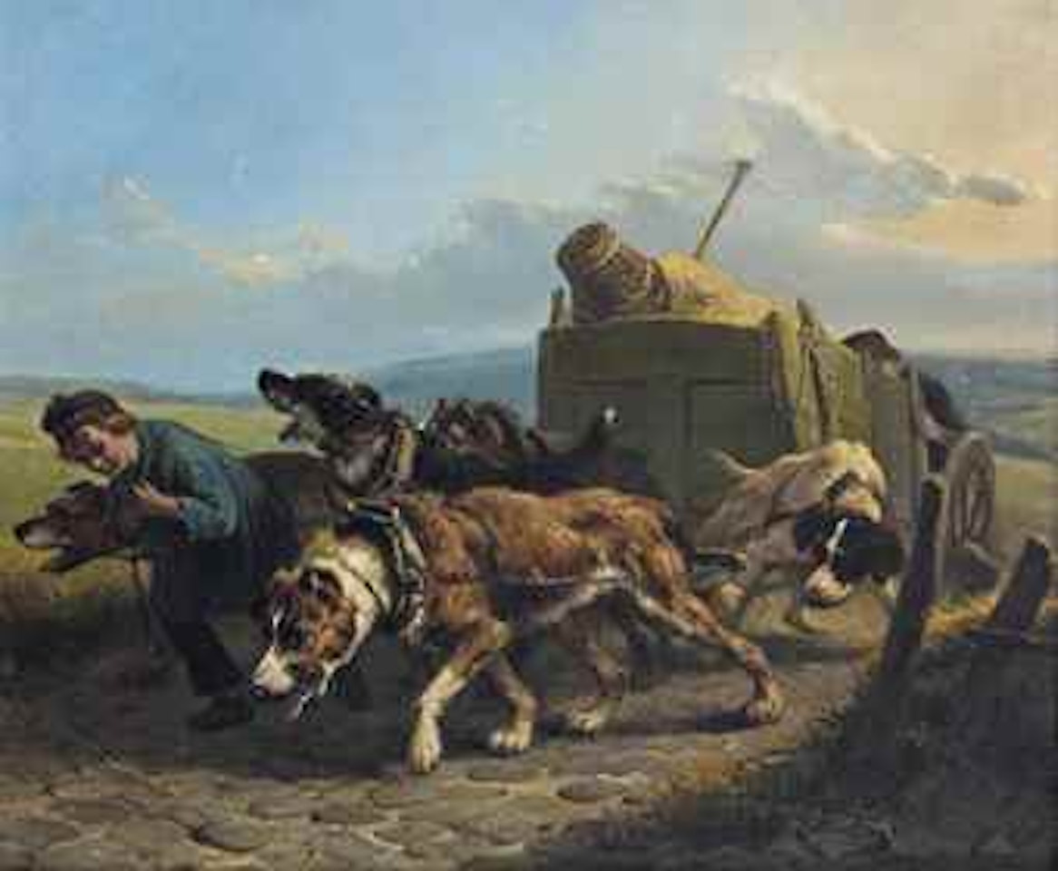 The dog cart by Henriette Ronner-Knip