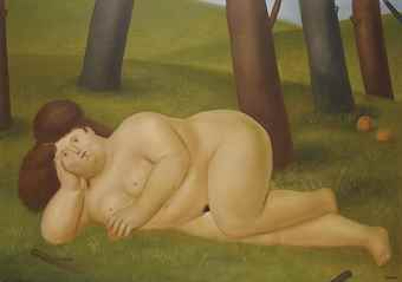 Reclining Woman by Fernando Botero