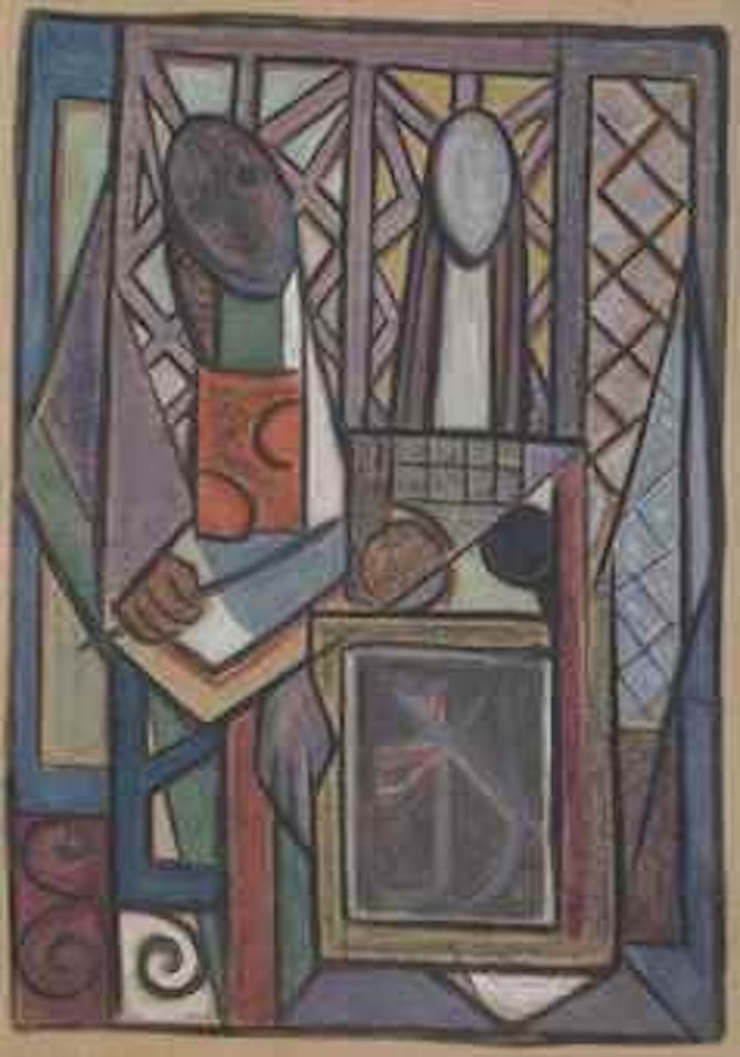 Figuras en el balcón by Wifredo Lam
