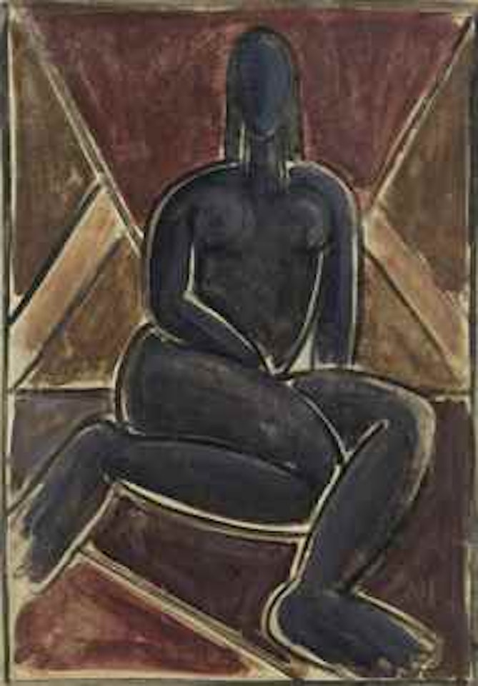 Desnudo azul by Wifredo Lam