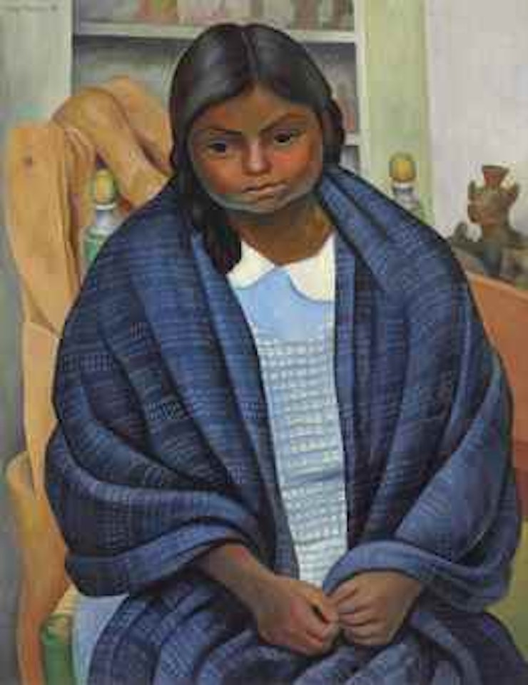 Niña con rebozo by Diego Rivera