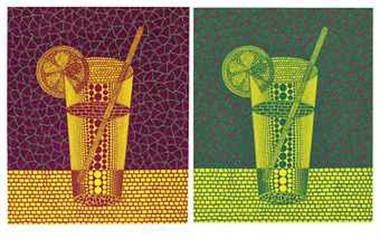 Lemon Squash (2); & Lemon Squash (3) by Yayoi Kusama