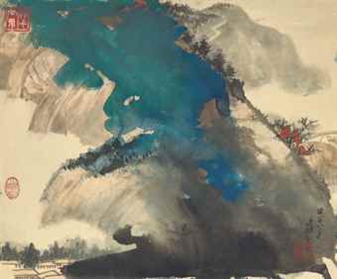 Verdant Hills by Zhang Daqian