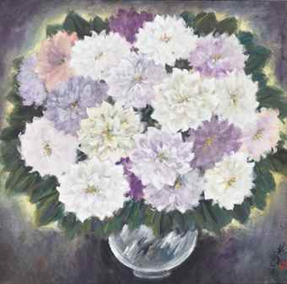 Dahlias by Lin Fengmian