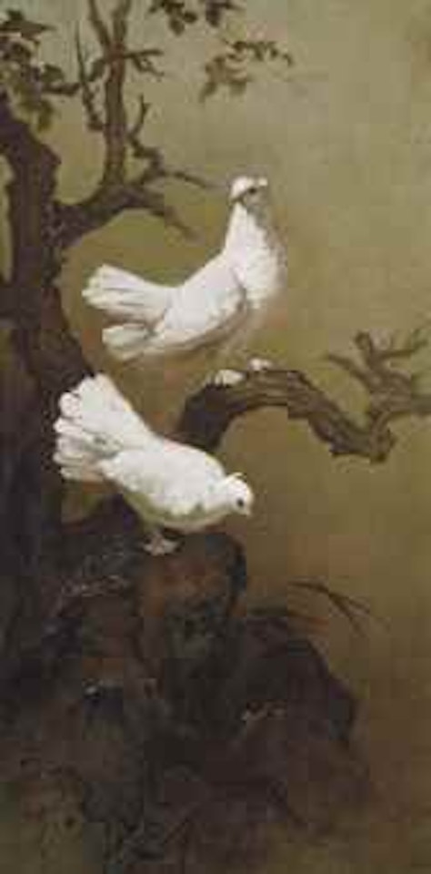 A Pair of Doves by Lee Man Fong