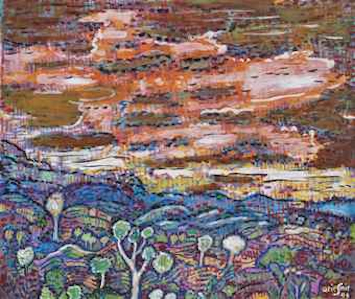 Landscape with the Evening by Arie Smit