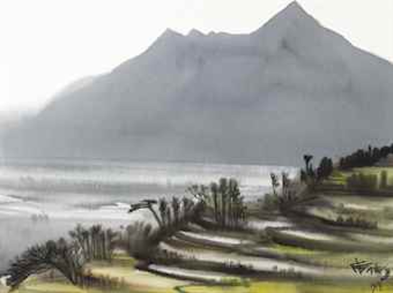 The View of Chihsing Mountain at Tamsui by Xi Dejin