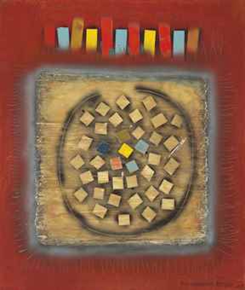Composition (Red) by Kim Tschang-Yeul