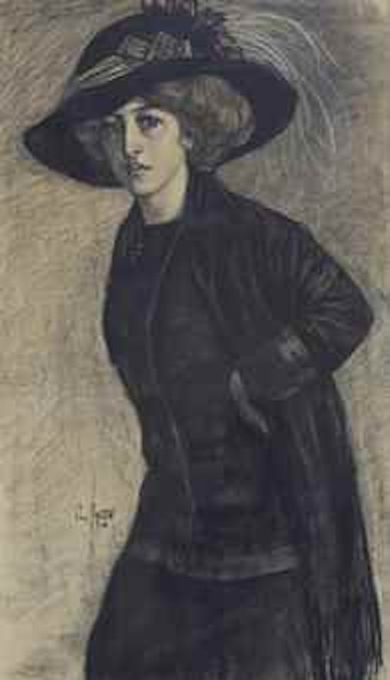 Elegant lady by Leo Gestel