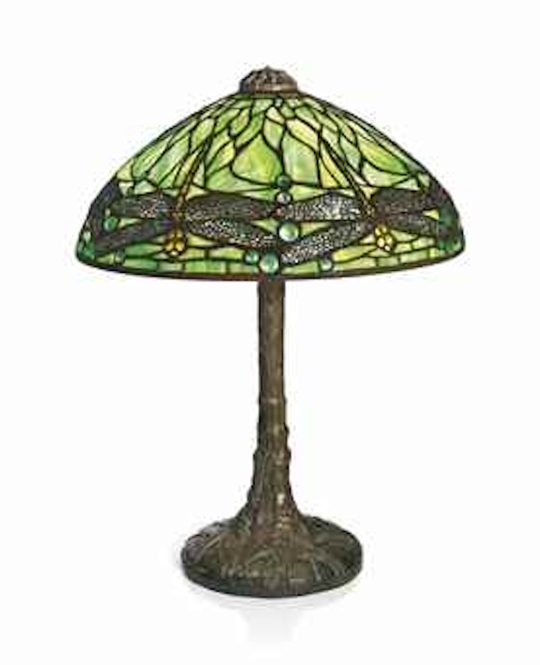 A 'DRAGONFLY' TABLE LAMP by Tiffany Studios