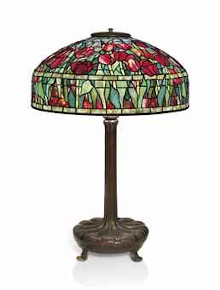 A 'TULIP' TABLE LAMP by Tiffany Studios
