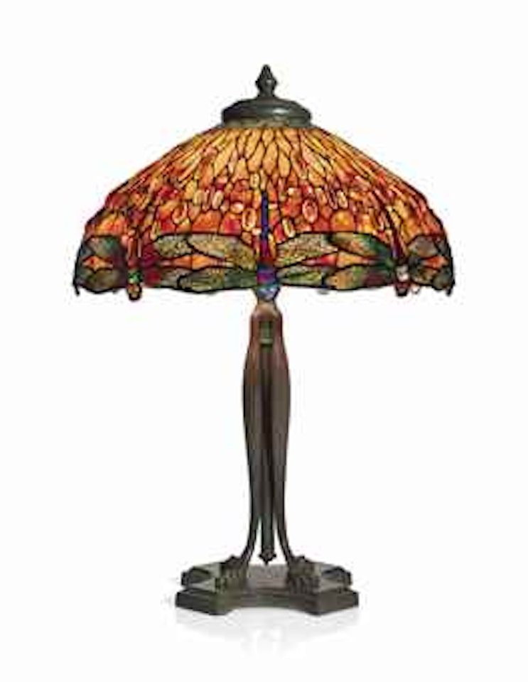 A 'DROPHEAD DRAGONFLY' TABLE LAMP by Tiffany Studios