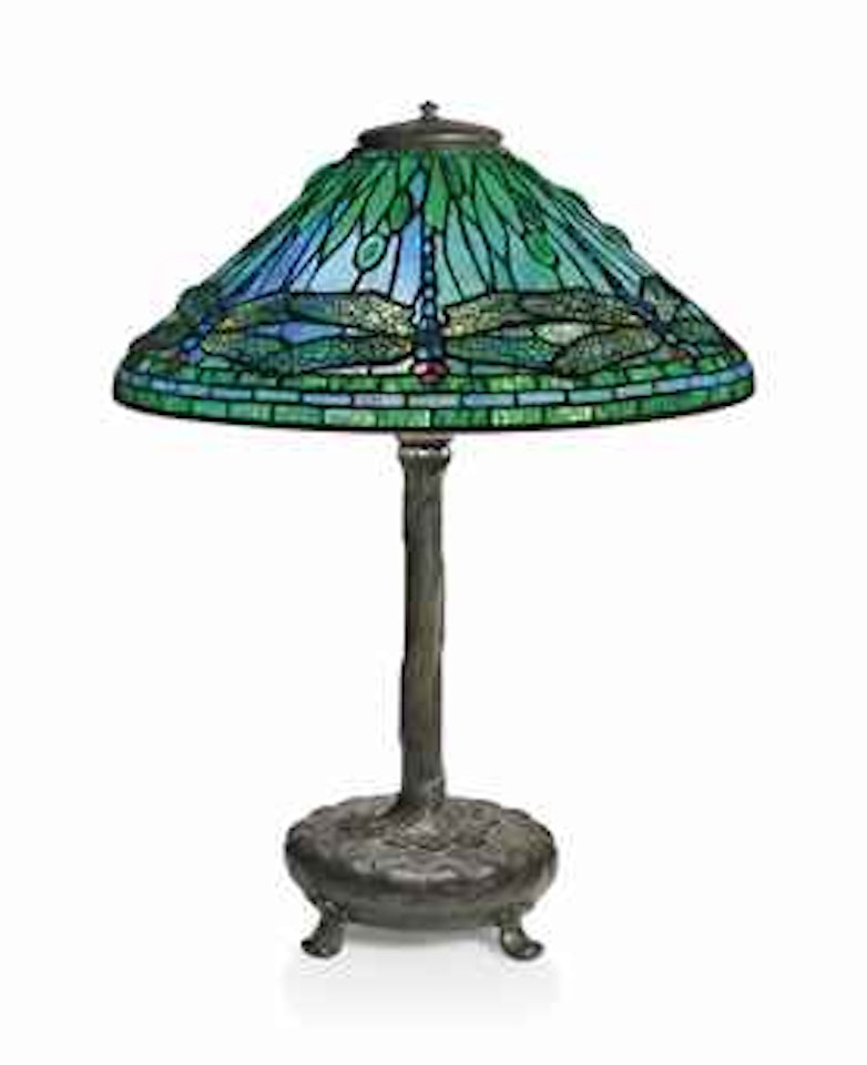 A 'DRAGONFLY' TABLE LAMP by Tiffany Studios