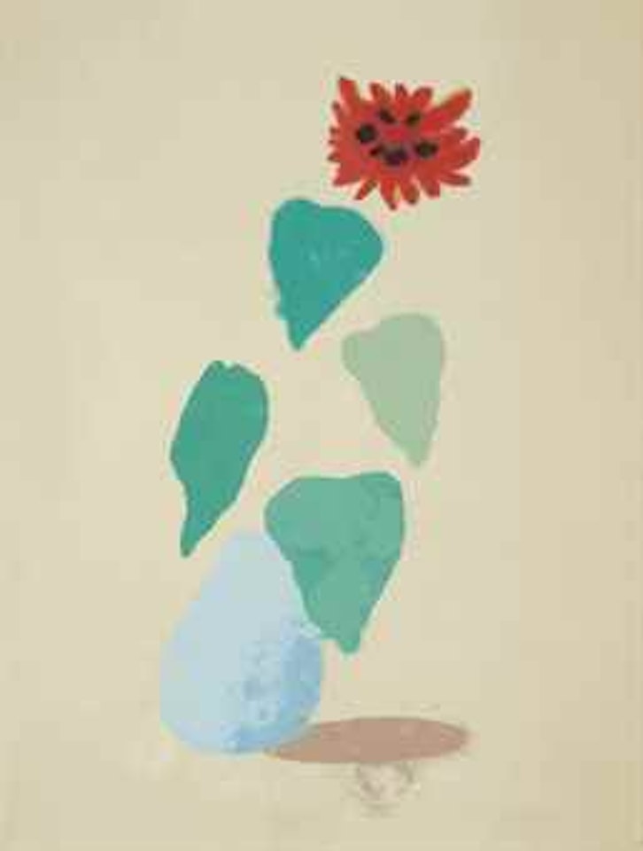 Sunflower (Paper Pool I) by David Hockney