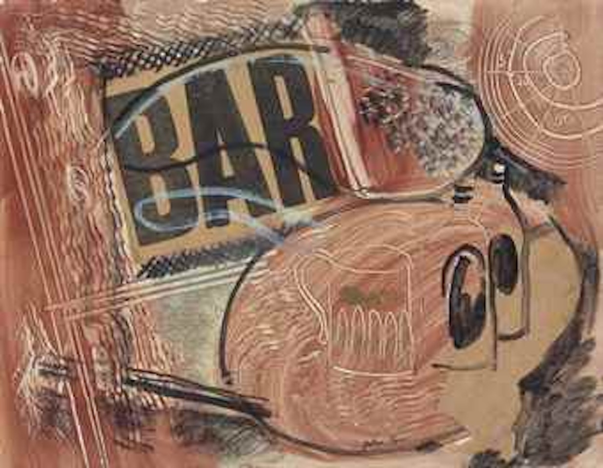 Still Life (Collage) by John Piper