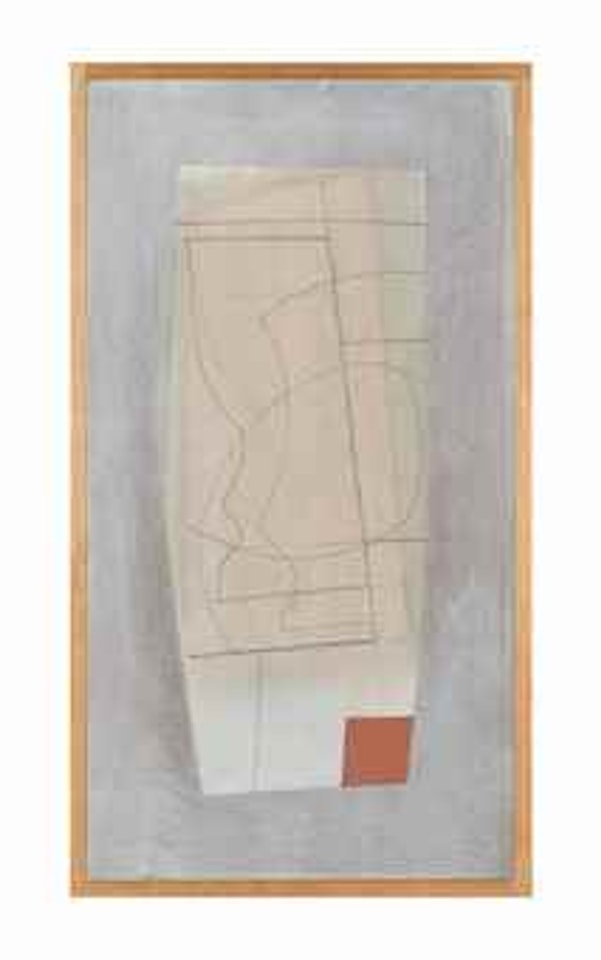 1967-68 (half goblet and red) by Ben Nicholson, O.M.