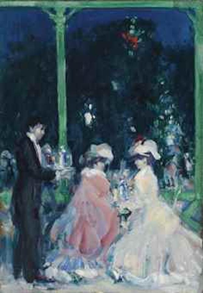 La Terasse, Le Touquet Casino: Night by John Duncan Fergusson