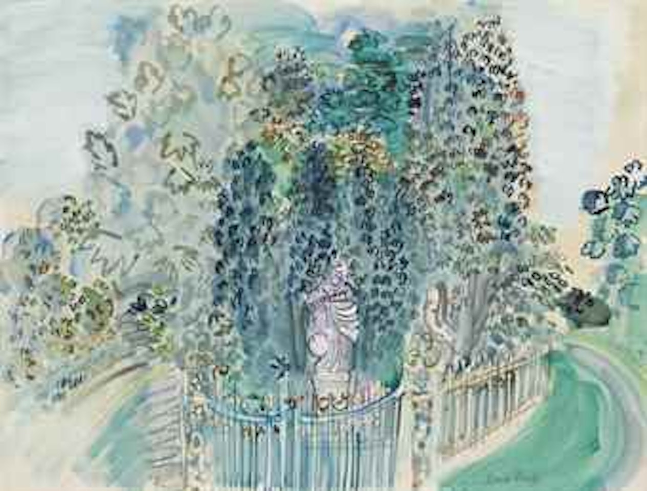 Vierge et enfant dans le parc by Raoul Dufy
