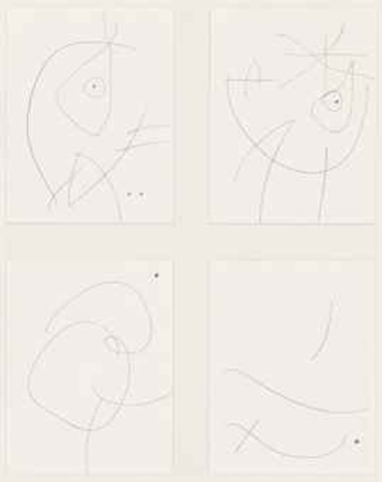 Untitled (III, IV, VII and XIV) by Joan Miró