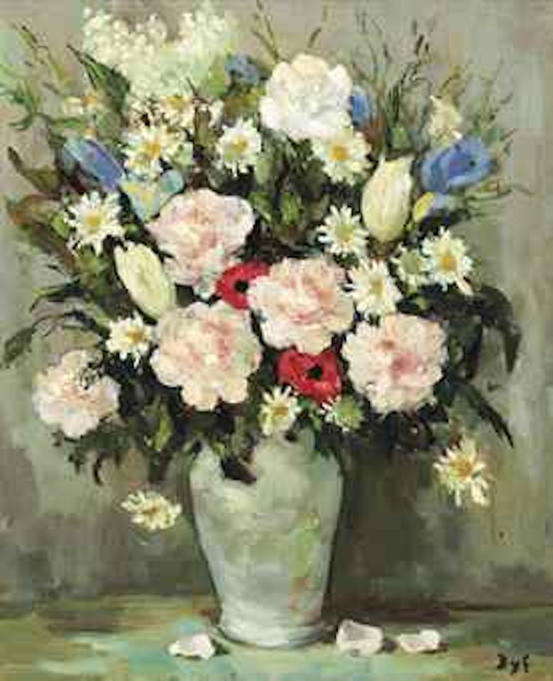 Oeuillets et tulipes by Marcel Dyf
