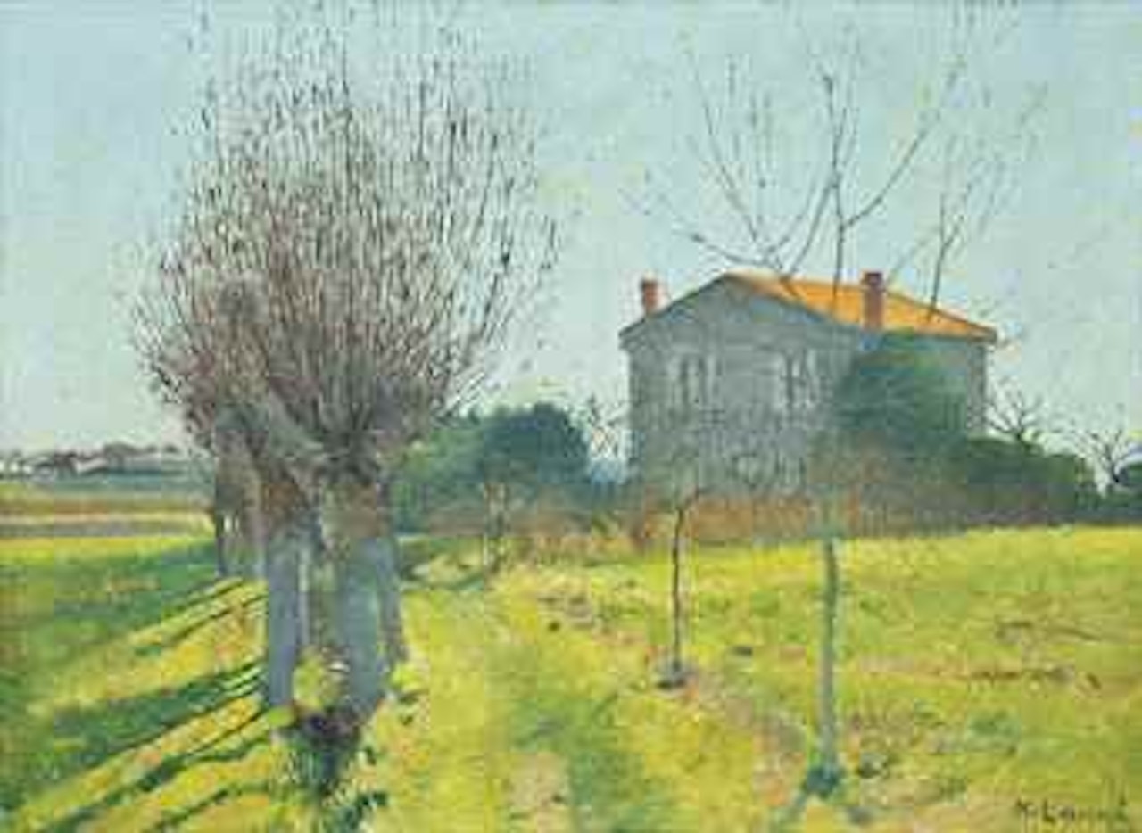 L’allée de saules derrière l’Alouette by Achille Laugé