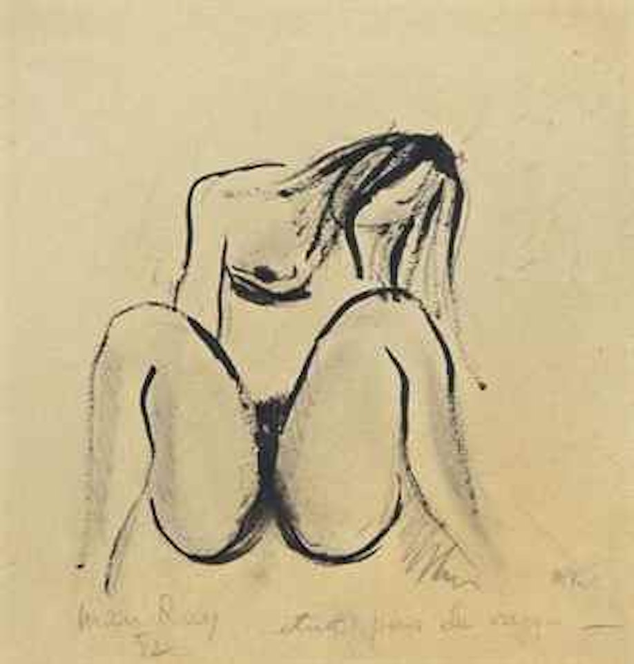 Etude pour la vierge by Man Ray