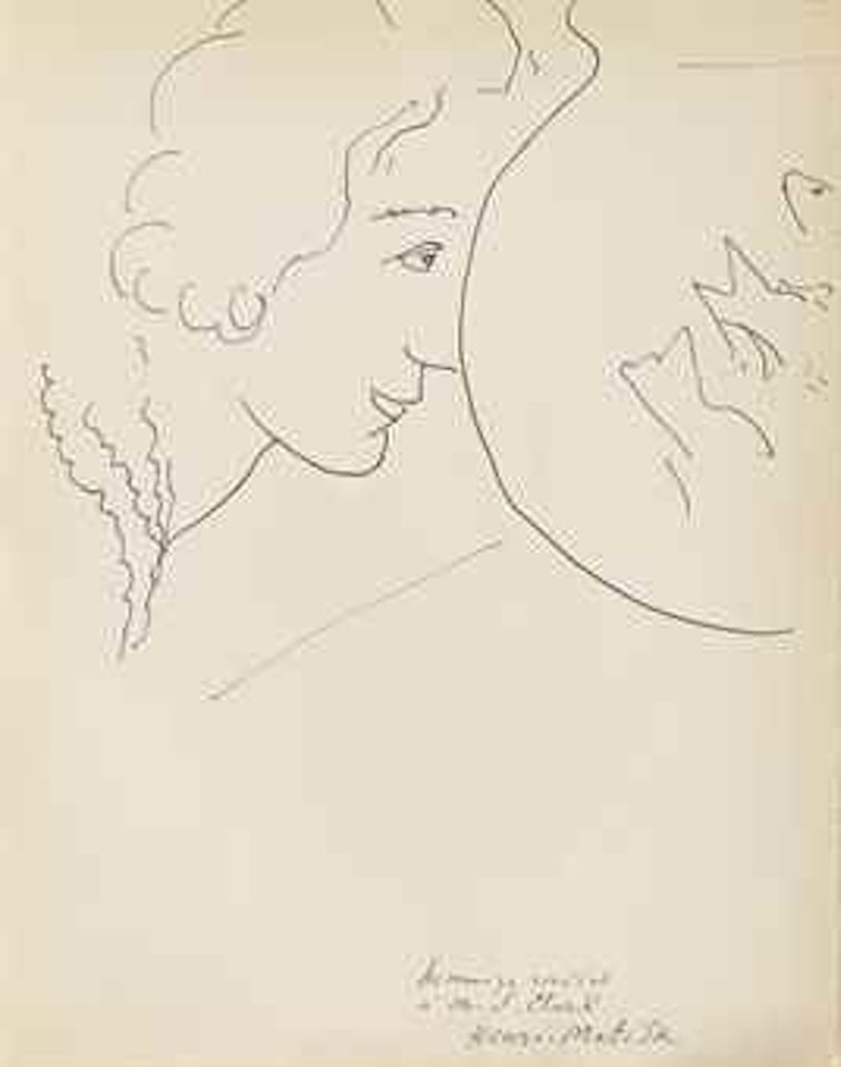 Profil de femme by Henri Matisse