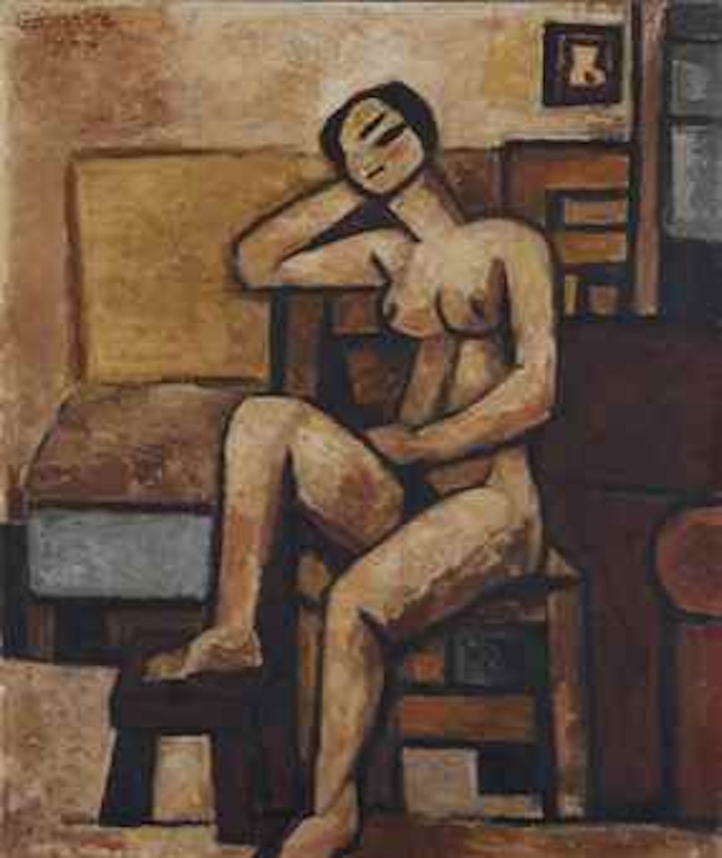 Nu à la chaise by Marcel Gromaire