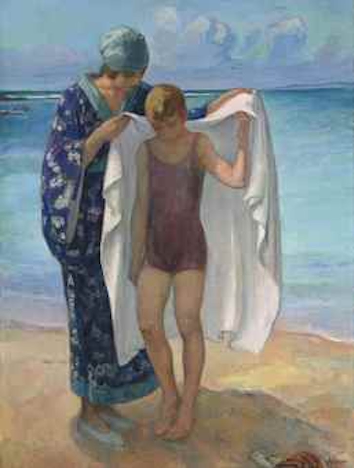 Préfailles, la sortie de bain by Henri Lebasque