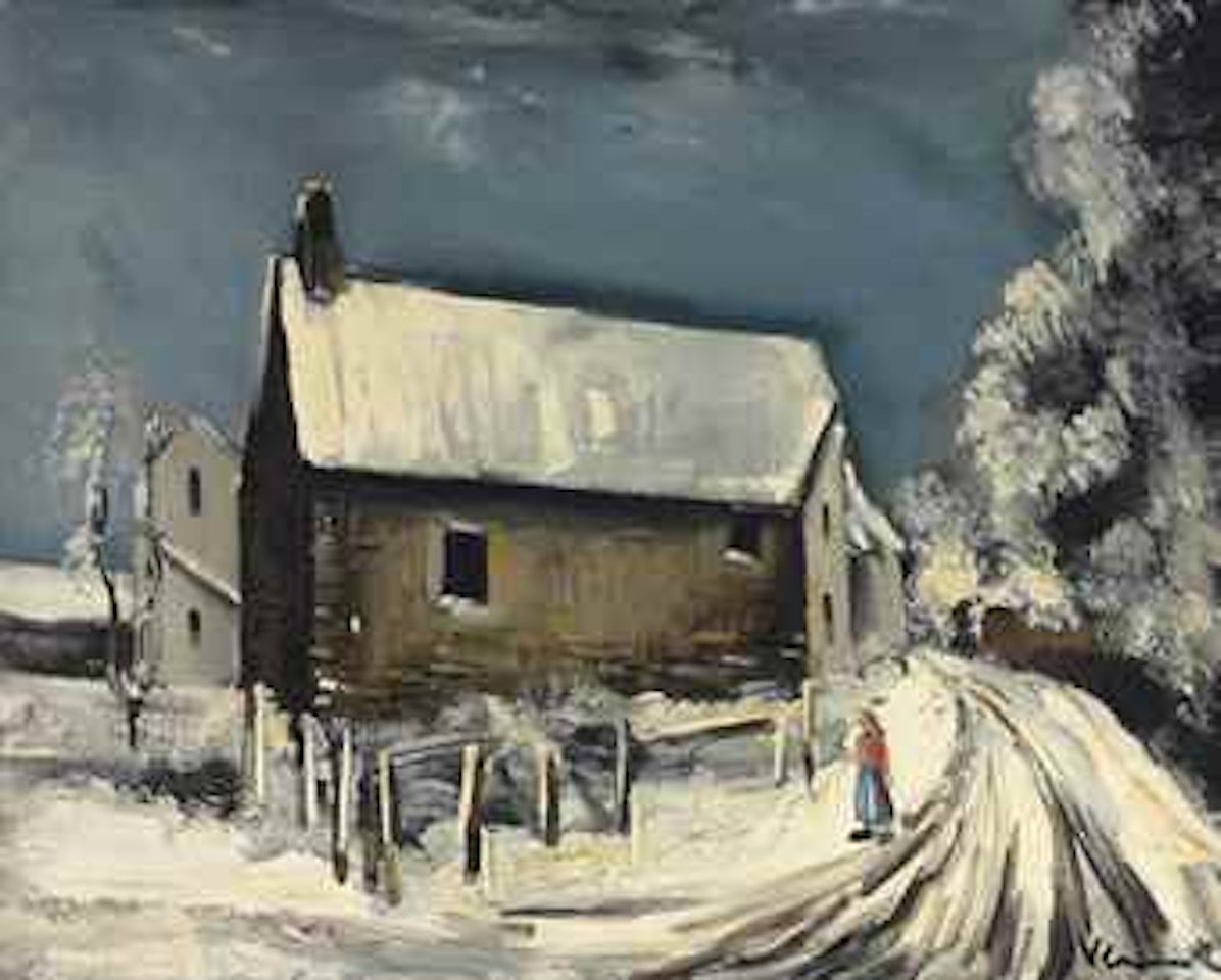 Paysage de neige by Maurice de Vlaminck
