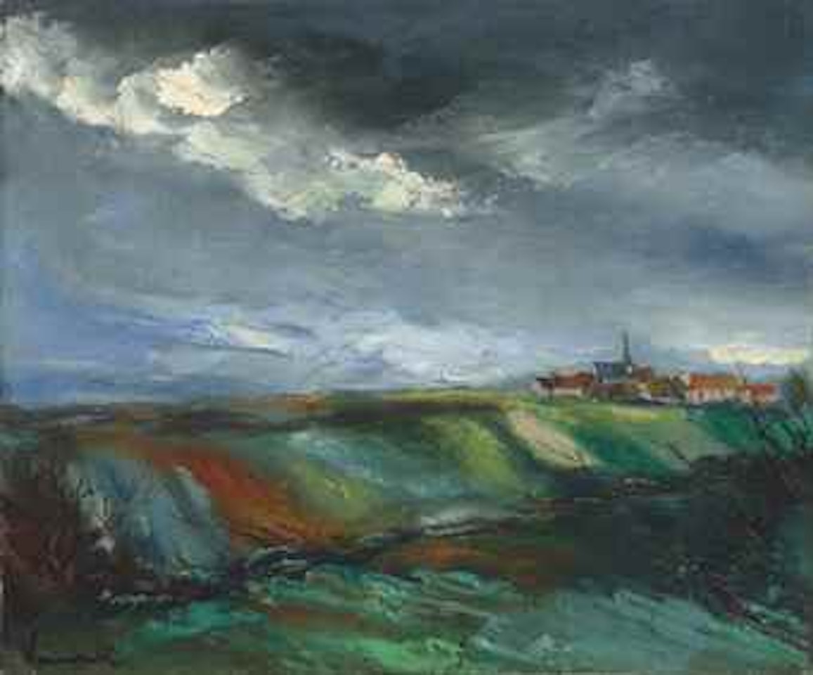 Vue de village by Maurice de Vlaminck