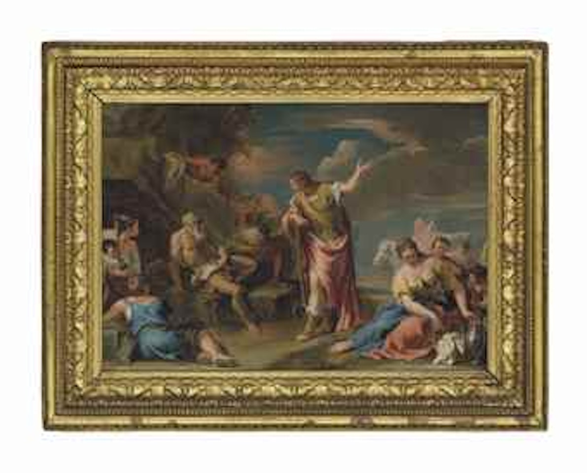 Archimedes refusing to follow the soldier by Sebastiano Ricci