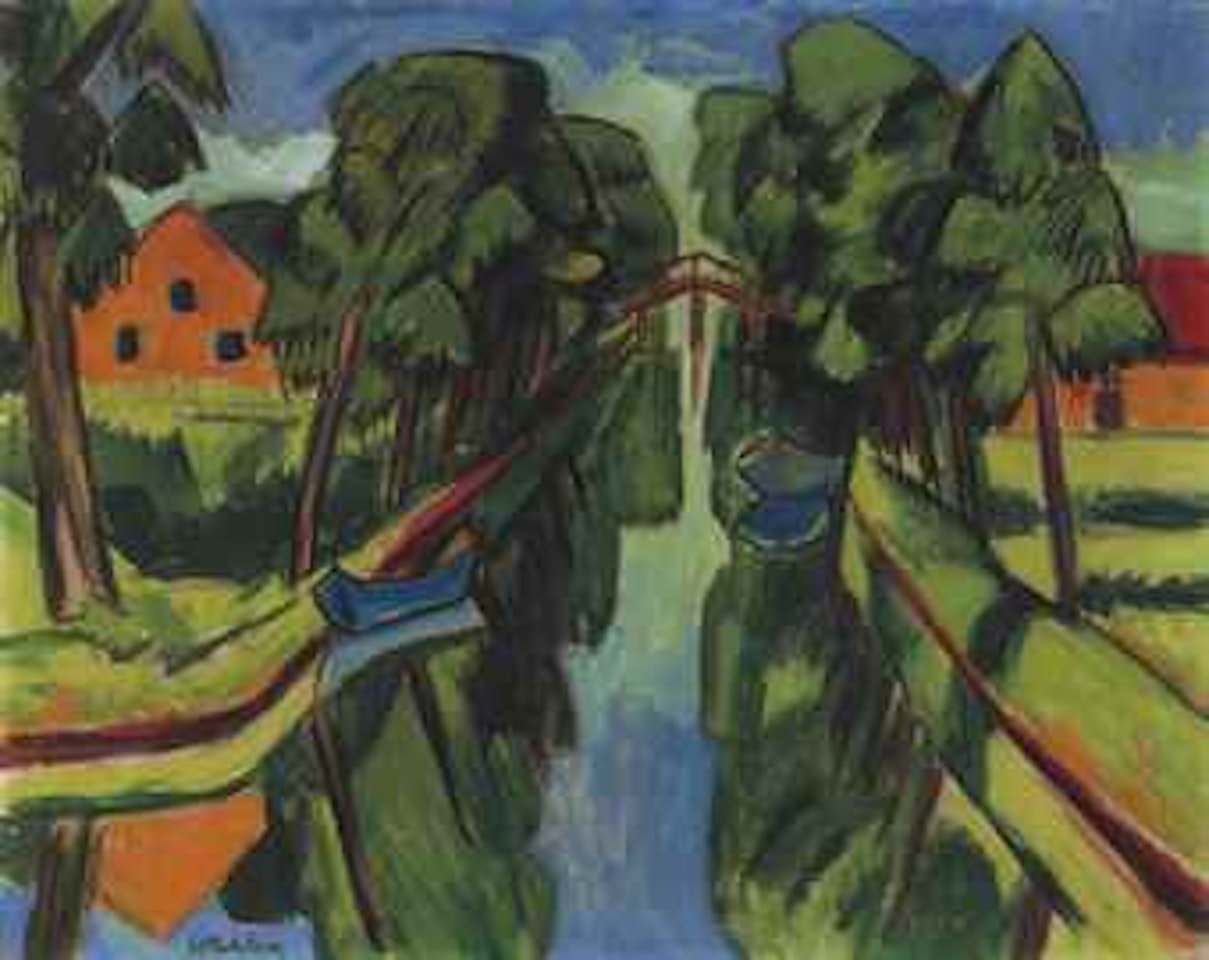 Der Mühlengraben by Max Pechstein