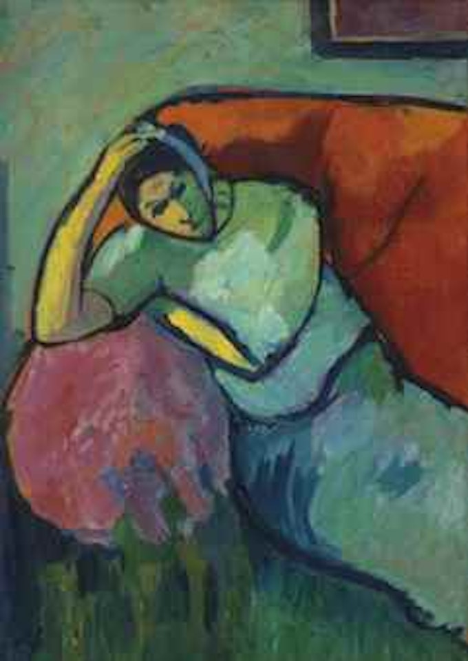Sitzende Frau by Alexej von Jawlensky