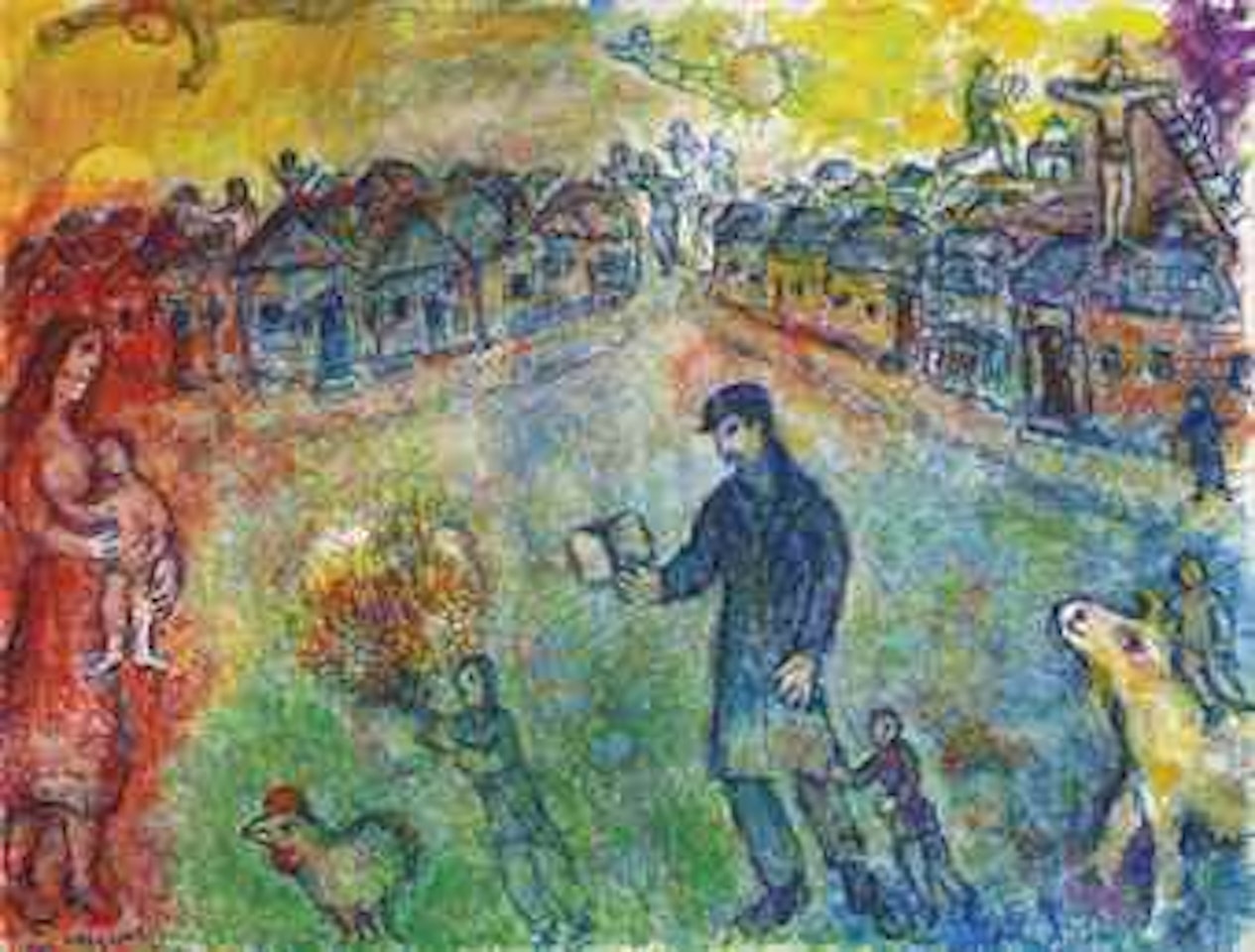 Le voyageur by Marc Chagall