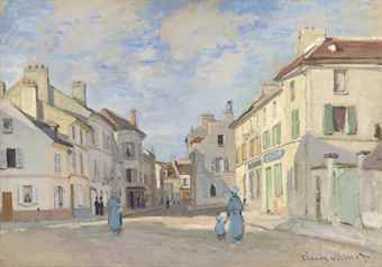 L’Ancienne rue de la Chaussée, Argenteuil by Claude Monet