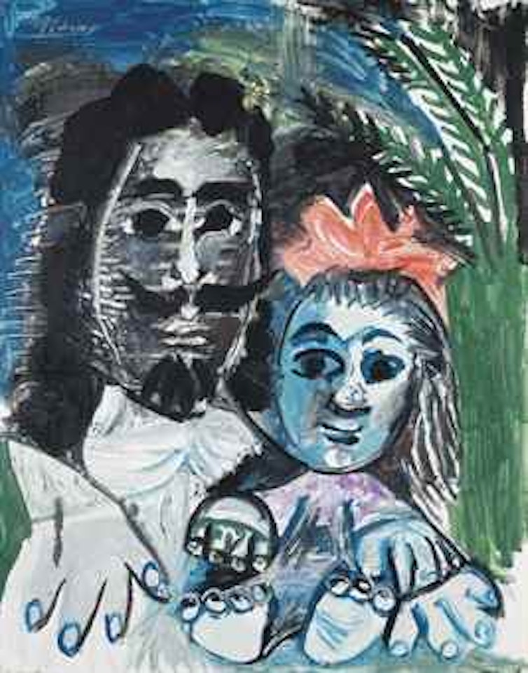 Mousquetaire et fillette by Pablo Picasso