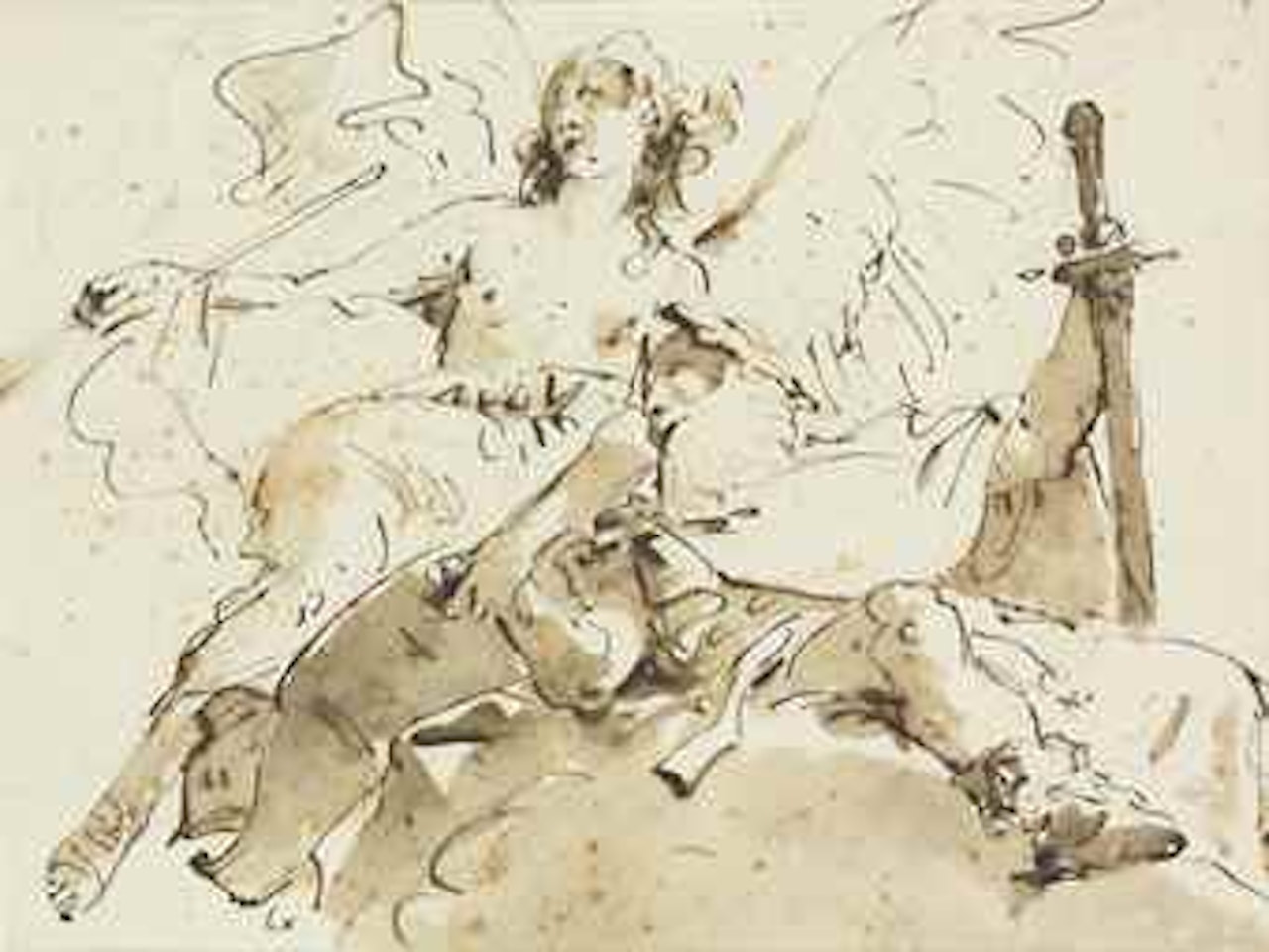Apotheosis of a warrior by Giovanni Battista Tiepolo