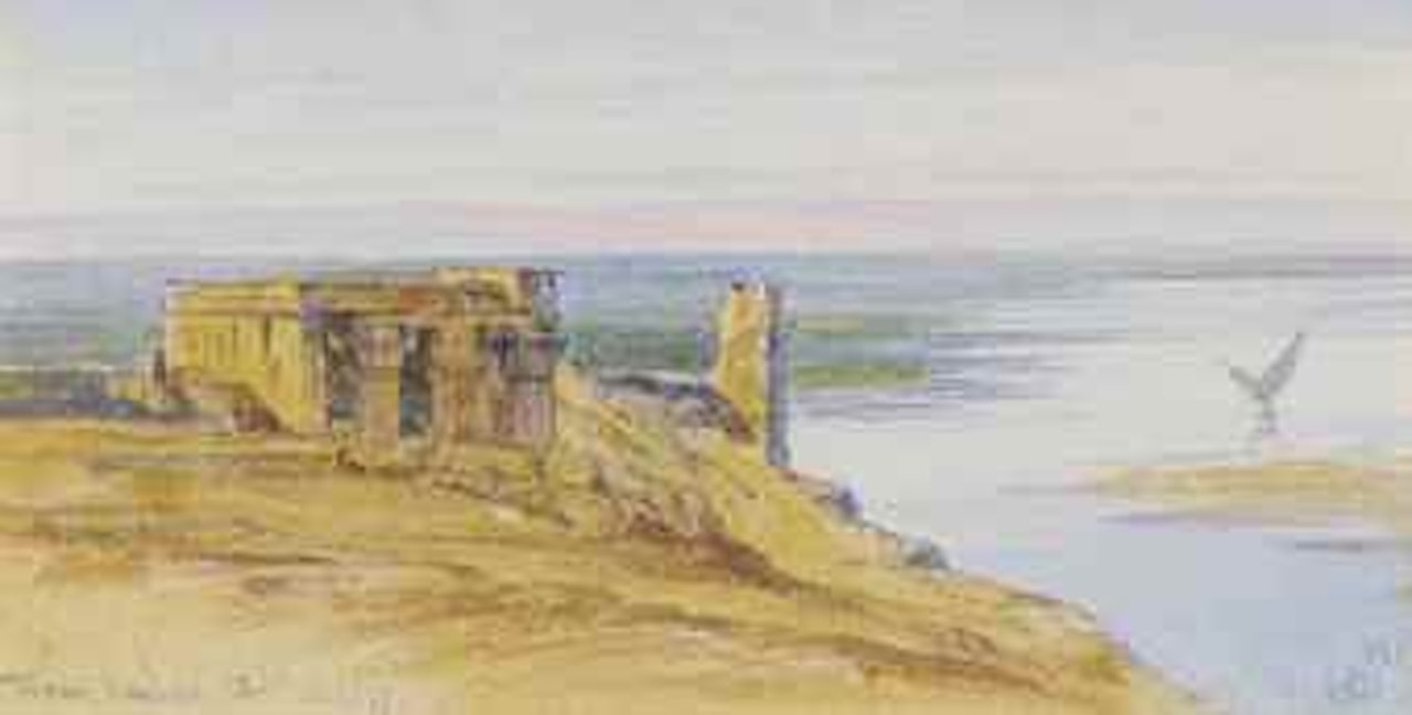Kom Ombo, Egypt by Edward Lear