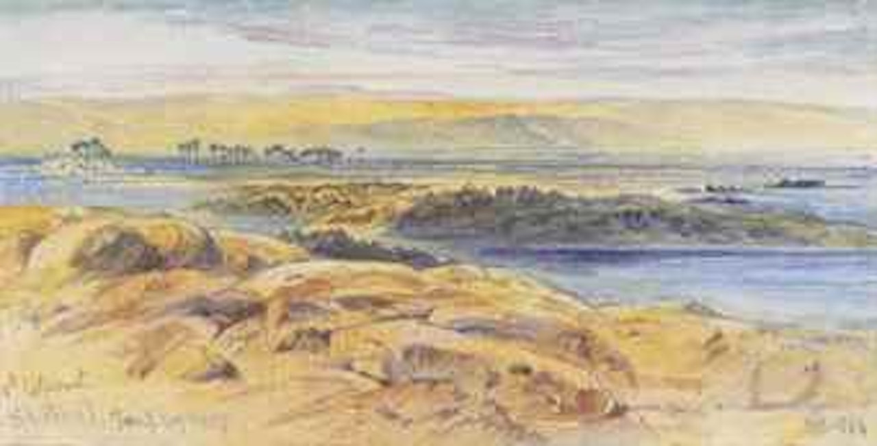 The First Cataract at Shelaal on the River Nile, Egypt by Edward Lear