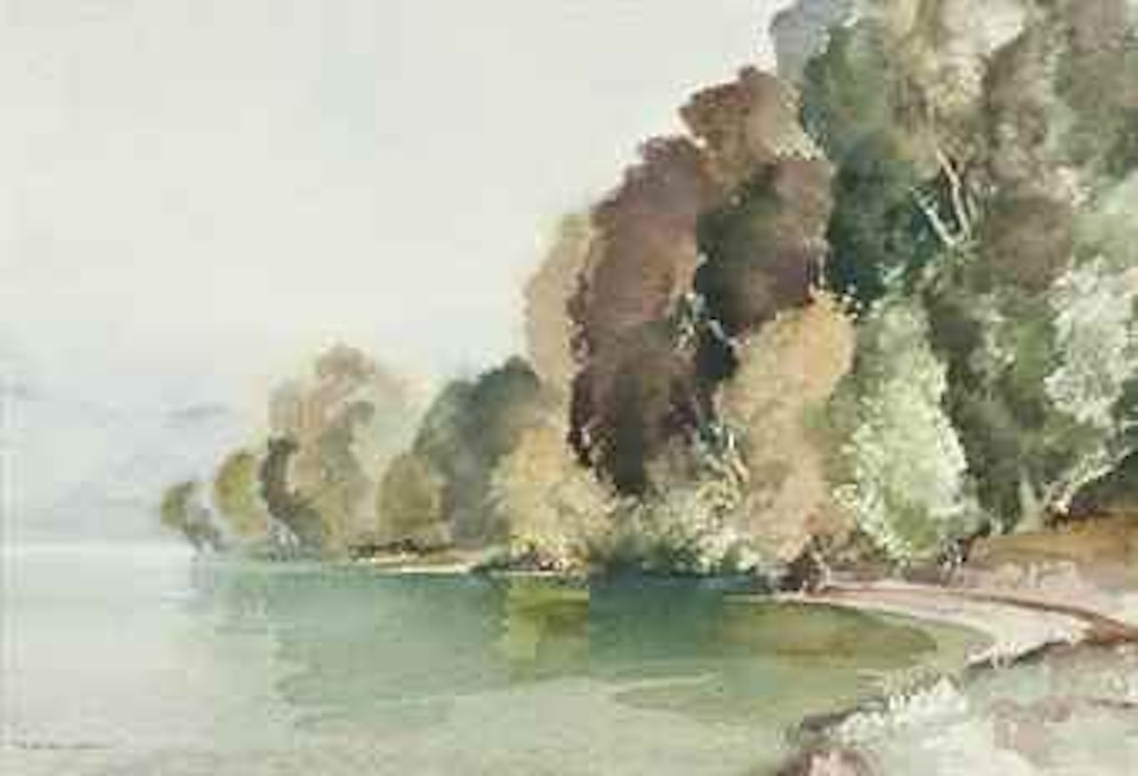 Misty October, Loch Earn by William Russell Flint